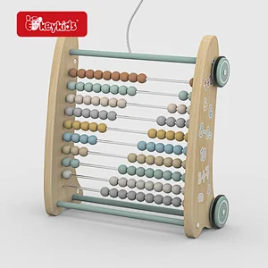 Educational Math Wooden Rainbow Abacus Beads Counting Toys for Kids W12A064